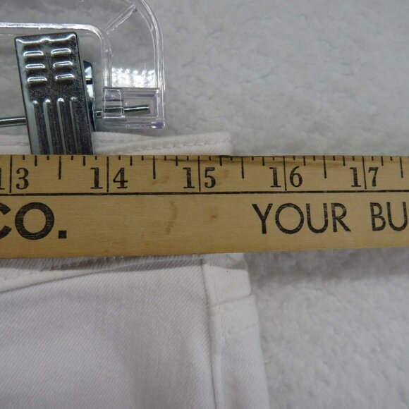 Talbots Pants Womens Size 6 White Denim Jeans Jegging Crop Stretch - Picture 7 of 9